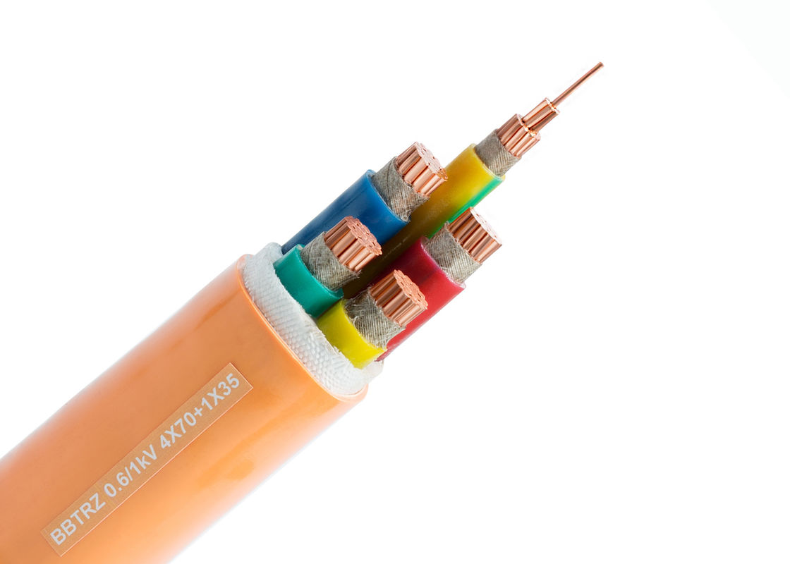 1.5mm2 4 Core 1000V Fire Resistant Cable Mica Tape Insulation For Public Places